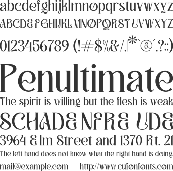 MORGIAH font preview