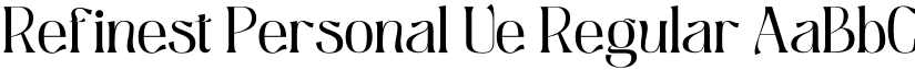 Refinest Personal Ue Regular font