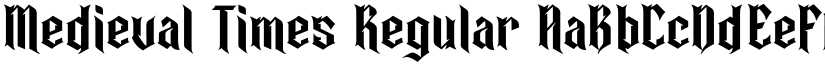 Medieval Times Regular font