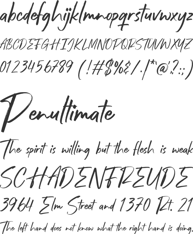 Franksthone font preview