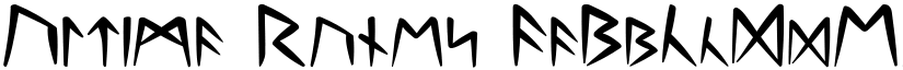 Ultima Runes font