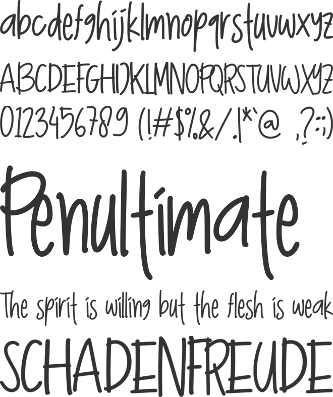 Great Night - Personal Use font preview