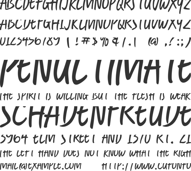 Monday Dance font preview
