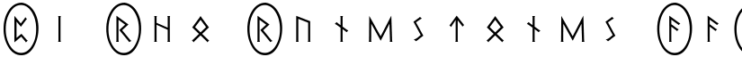 Pi Rho Runestones font