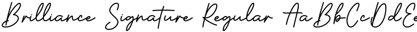 Brilliance Signature font download
