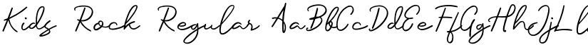 Kids Rock Regular font