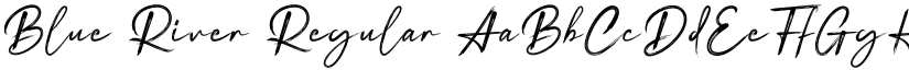 Blue River Regular font