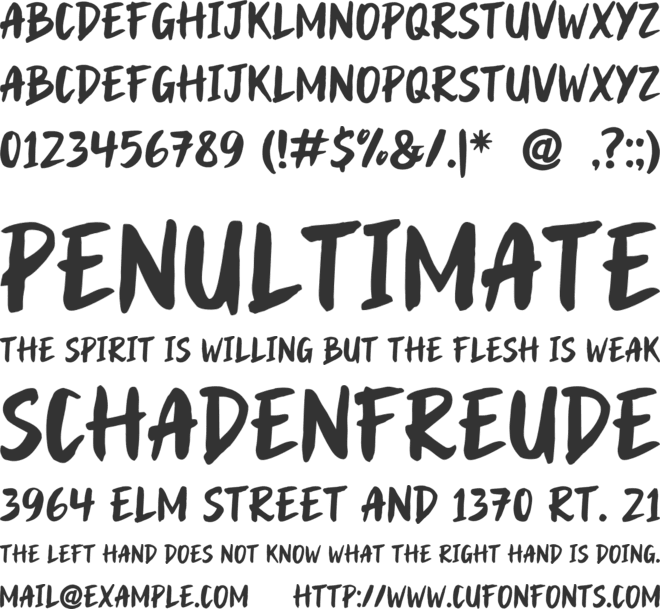 Frozen Blue font preview