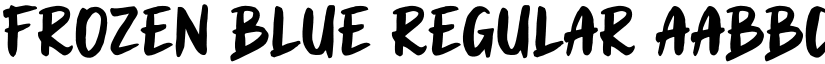 Frozen Blue Regular font