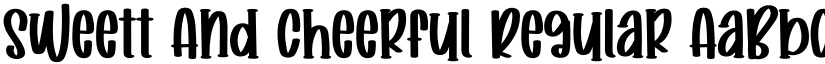 Sweett And Cheerful Regular font