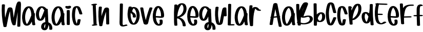 Magaic In Love Regular font