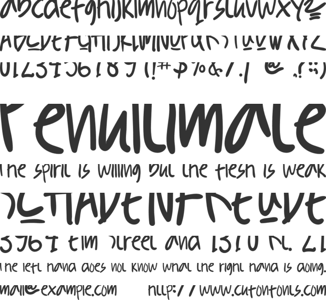 KUKURU HONEY font preview