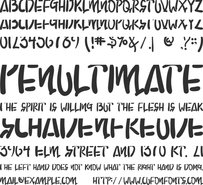 CHOCOLATE COOKIE font preview