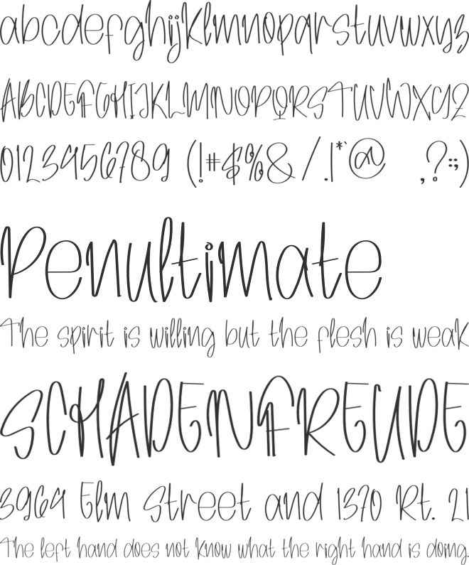 Archive Signature font preview