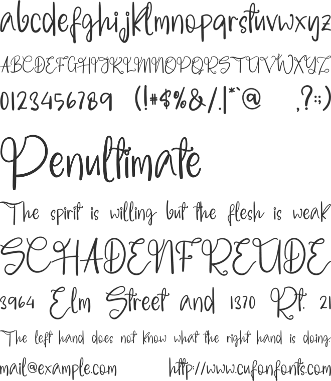 Welcome Mothers font preview