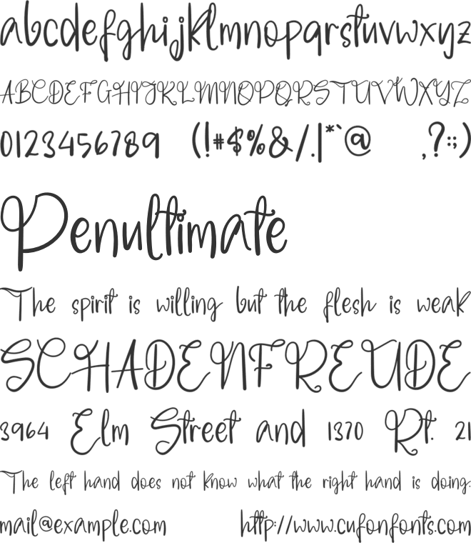 Welcome Mothers font preview