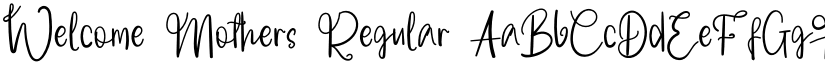 Welcome Mothers font download