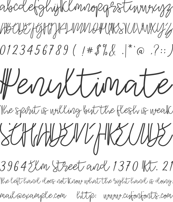 Komic Kook font preview