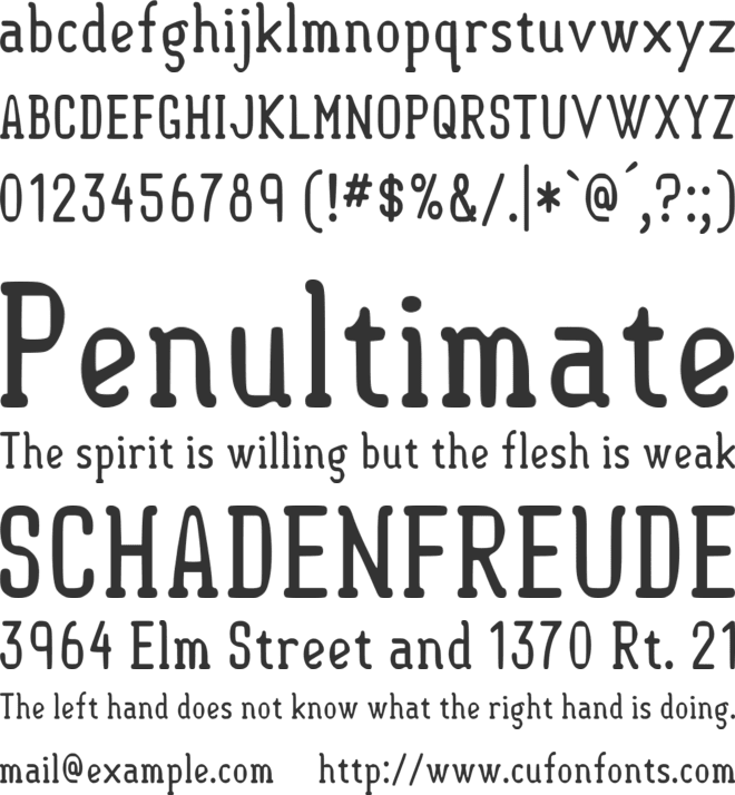 Semi-Sweet font preview