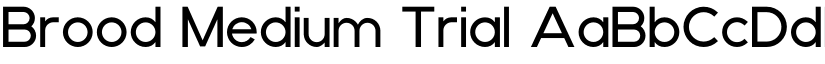 Brood Medium Trial font
