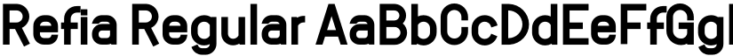 Refia Regular font
