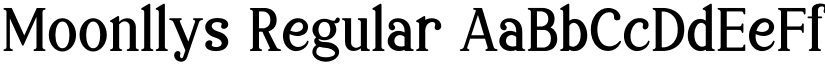 Moonllys Regular font