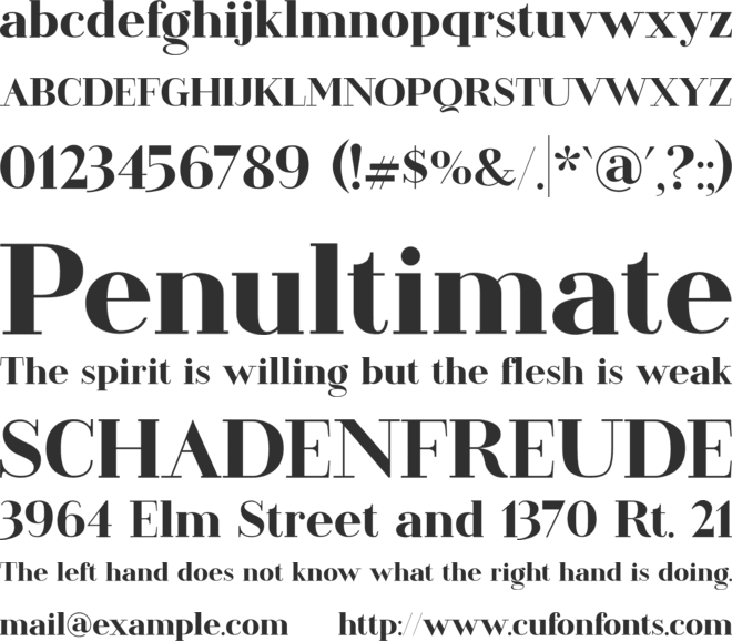 Welland font preview