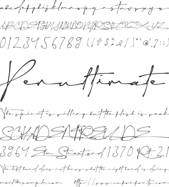 Southera font preview