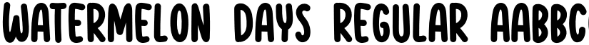 Watermelon Days Regular font