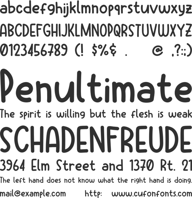 Strawberry Days font preview