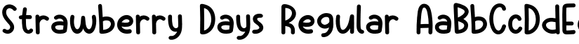 Strawberry Days Regular font