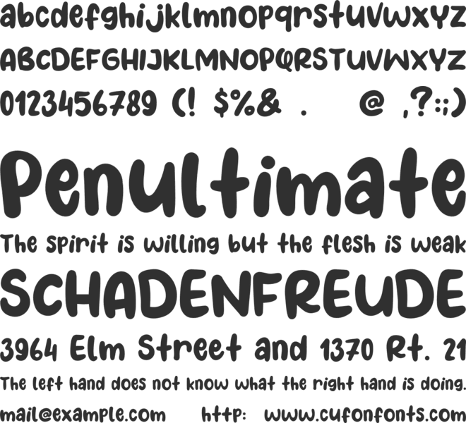 Pineapple Days font preview
