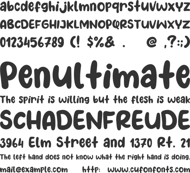Pineapple Days font preview