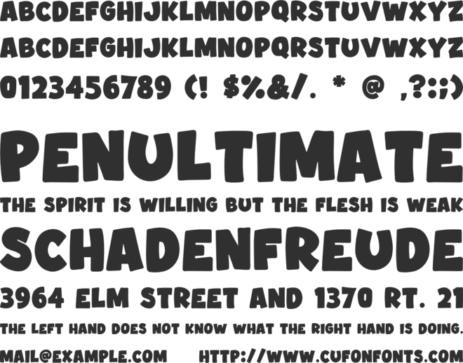 Olive Days font preview