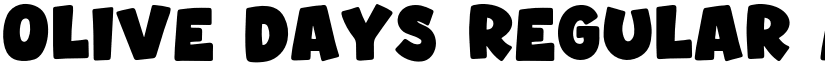 Olive Days Regular font