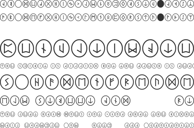 PR Runestones 2 font preview