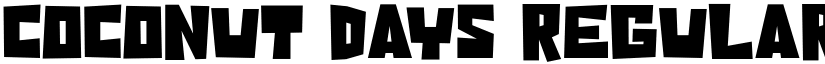 Coconut Days Regular font