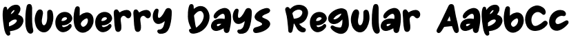 Blueberry Days Regular font