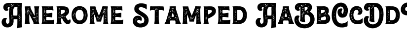 Anerome Stamped font