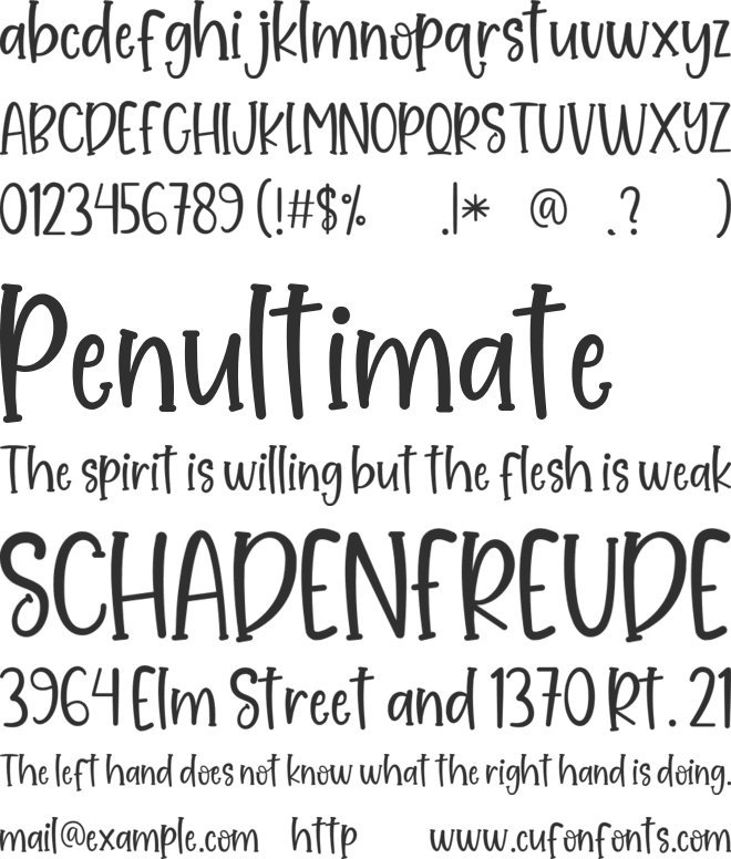 Sweet Peach font preview