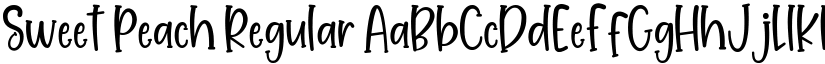 Sweet Peach Regular font