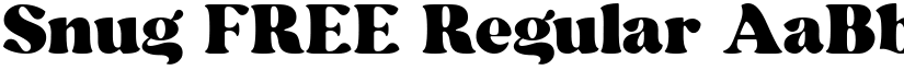 Snug FREE Regular font