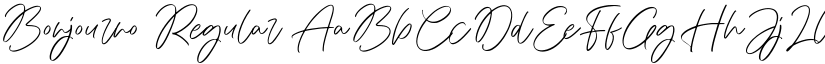 Bonjourno Regular font
