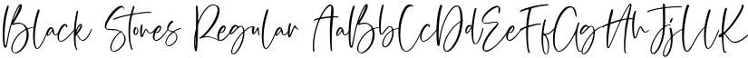 Black Stones Regular font