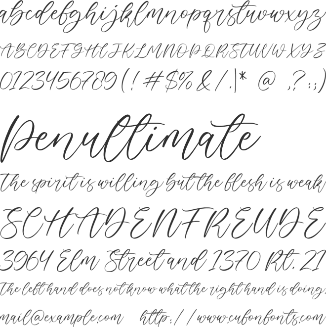 Beatway font preview