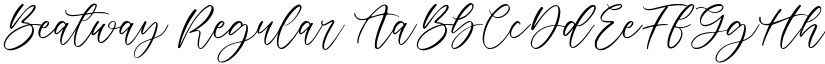 Beatway Regular font