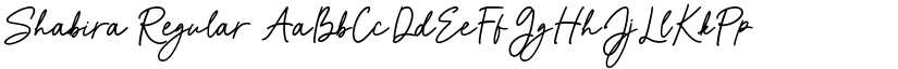 Shabira Regular font