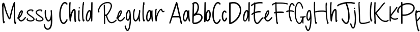 Messy Child Regular font