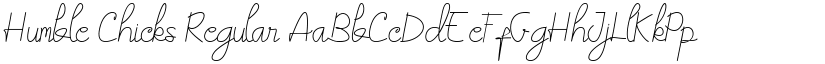 Humble Chicks Regular font