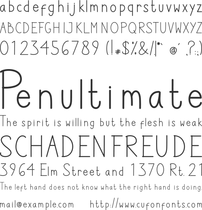 The Journey font preview